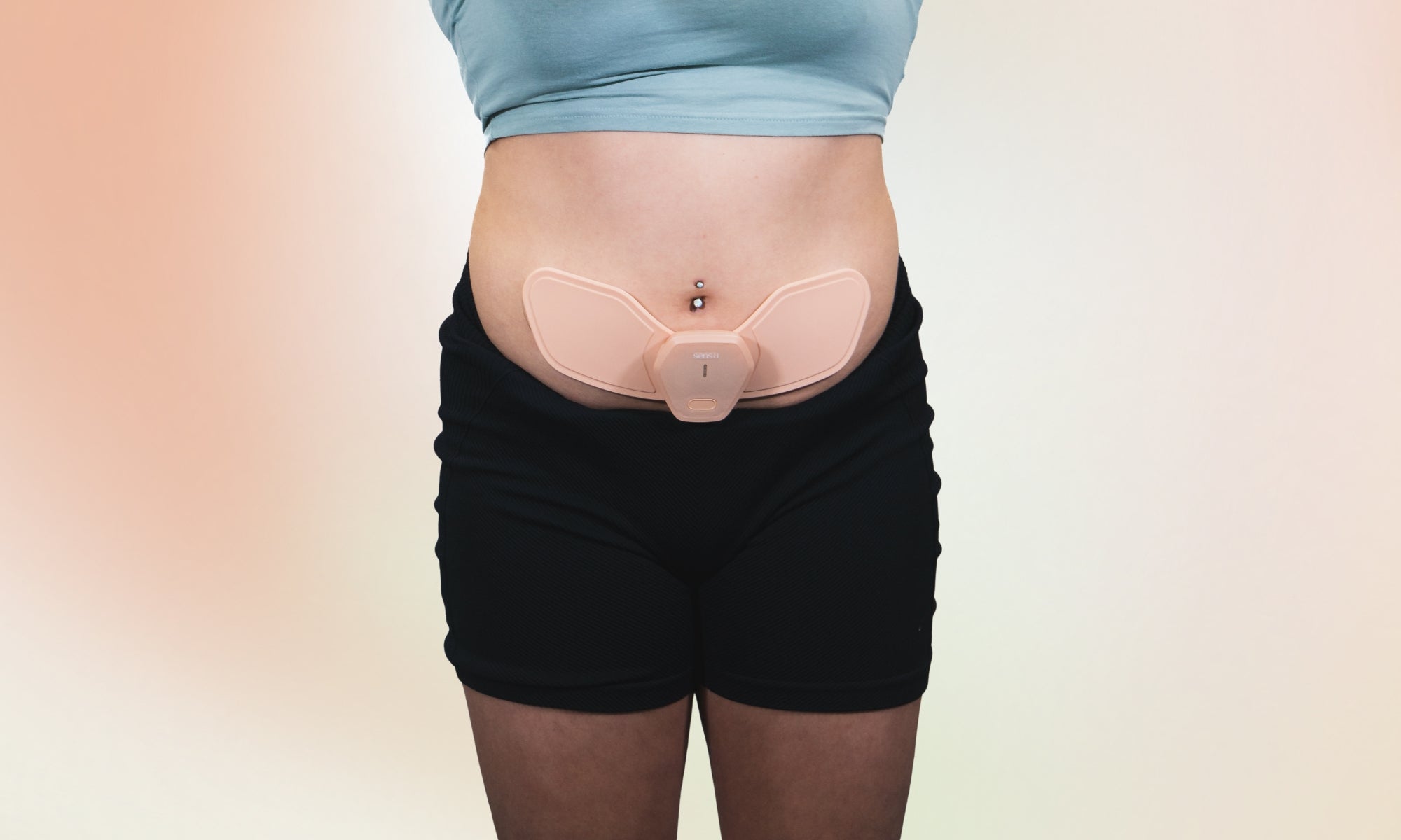 Sens.U Period Pain Relief Device Used on Female Subject