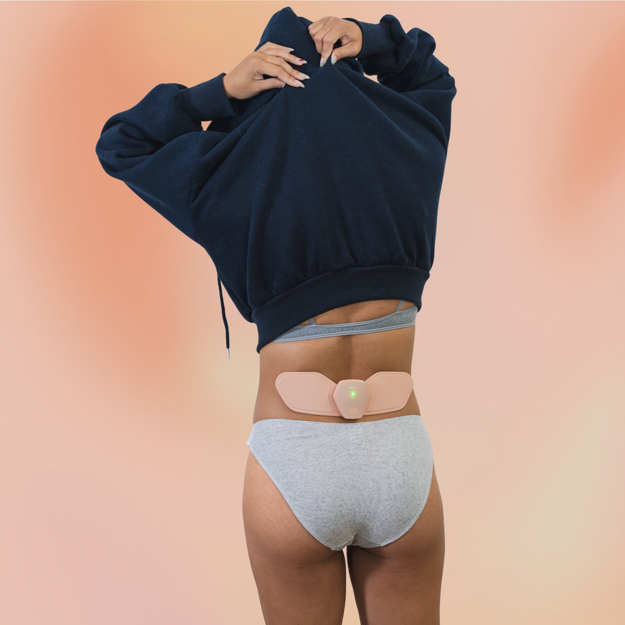 Sens.U Period Cramp Relief Device Providing Symptomatic Back Pain Treatment